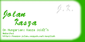jolan kasza business card